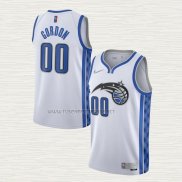 Camiseta Aaron Gordon NO 00 Orlando Magic Earned 2020-21 Blanco