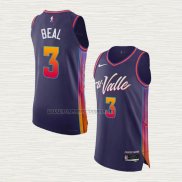 Camiseta Bradley Beal NO 3 Phoenix Suns Ciudad Autentico 2023-24 Violeta