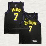 Camiseta Carmelo Anthony NO 7 Los Angeles Lakers Ciudad 2019-20 Negro