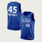 Camiseta Donovan Mitchell NO 45 Utah Jazz All Star 2021 Azul