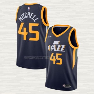 Camiseta Donovan Mitchell NO 45 Utah Jazz Icon 2020-21 Azul