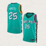 Camiseta Jakob Poeltl NO 25 San Antonio Spurs Ciudad 2022-23 Verde