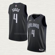 Camiseta Jalen Suggs NO 4 Orlando Magic Ciudad 2022-23 Negro