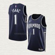 Camiseta Jonathan Isaac NO 1 Orlando Magic Ciudad 2023-24 Azul