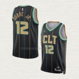 Camiseta Kelly Oubre JR. NO 12 Charlotte Hornets Ciudad 2022-23 Negro