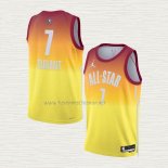 Camiseta Kevin Durant NO 7 Brooklyn Nets All Star 2023 Naranja
