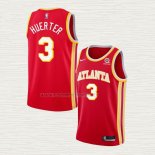 Camiseta Kevin Huerter NO 3 Atlanta Hawks Icon 2020-21 Rojo
