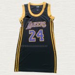 Camiseta Kobe Bryant NO 24 Mujer Los Angeles Lakers Negro2