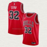 Camiseta Kris Dunn NO 32 Chicago Bulls Icon Rojo