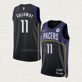 Camiseta Langston Galloway NO 11 Indiana Pacers Ciudad 2022-23 Azul