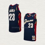 Camiseta LeBron James NO 23 Nino Cleveland Cavaliers Mitchell & Ness 2008-09 Azul