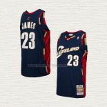 Camiseta LeBron James NO 23 Nino Cleveland Cavaliers Mitchell & Ness 2008-09 Azul