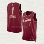 Camiseta Max Strus NO 1 Cleveland Cavaliers Ciudad 2023-24 Rojo