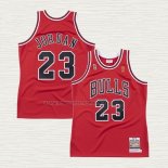 Camiseta Michael Jordan NO 23 Chicago Bulls Mitchell & Ness 1996-97 Rojo
