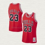 Camiseta Michael Jordan NO 23 Chicago Bulls Mitchell & Ness 1997-98 Rojo