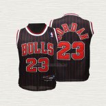 Camiseta Michael Jordan NO 23 Nino Chicago Bulls Negro