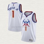 Camiseta Michael Porter JR. NO 1 Denver Nuggets Earned 2020-21 Blanco