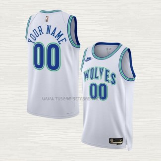 Camiseta Minnesota Timberwolves Personalizada Classic 2023-24 Blanco