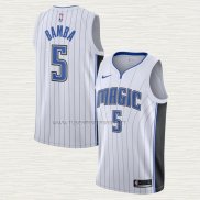 Camiseta Mohamed Bamba NO 5 Orlando Magic Icon 2019-20 Blanco