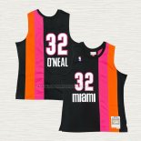 Camiseta NO 32 Miami Floridians Hardwood Classics Throwback Negro Shaquille O'Neal