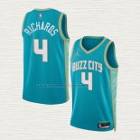 Camiseta Nick Richards NO 4 Charlotte Hornets Ciudad 2023-24 Verde