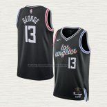 Camiseta Paul George NO 13 Los Angeles Clippers Ciudad 2022-23 Negro