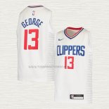 Camiseta Paul George NO 2 Nino Los Angeles Clippers Association 2020-21 Blanco