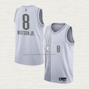 Camiseta Paul Watson JR. NO 8 Oklahoma City Thunder Ciudad 2021-22 Blanco