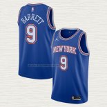 Camiseta R.J. Barrett NO 9 New York Knicks Statement 2020-21 Azul