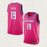 Camiseta Raul Neto NO 19 Washington Wizards Ciudad 2022-23 Rosa