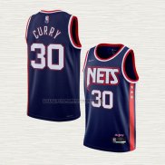Camiseta Seth Curry NO 30 Brooklyn Nets Ciudad 2021-22 Azul