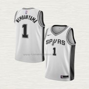 Camiseta Victor Wembanyama NO 1 Nino San Antonio Spurs Association 2022-23 Blanco