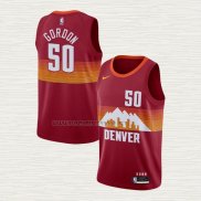 Camiseta Aaron Gordon NO 50 Denver Nuggets Ciudad 2020-21 Rojo