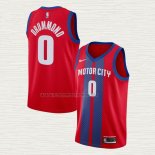 Camiseta Andre Drummond NO 0 Detroit Pistons Ciudad 2019-20 Rojo