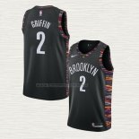 Camiseta Blake Griffin NO 2 Brooklyn Nets Ciudad Negro