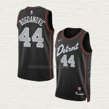 Camiseta Bojan Bogdanovic NO 44 Detroit Pistons Ciudad 2023-24 Negro