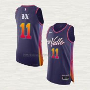 Camiseta Bol Bol NO 11 Phoenix Suns Ciudad Autentico 2023-24 Violeta