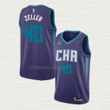 Camiseta Cody Zeller NO 40 Charlotte Hornets Statement Edition Violeta