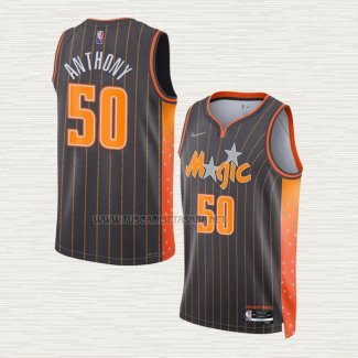 Camiseta Cole Anthony NO 50 Orlando Magic Ciudad 2021-22 Marron