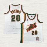 Camiseta Gary Payton NO 20 Nino Seattle SuperSonics Retro Historic Blanco