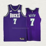 Camiseta Grayson Allen NO 7 Milwaukee Bucks Classic 2022-23 Violeta