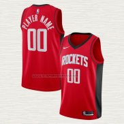 Camiseta Houston Rockets Personalizada Icon 2020-21 Rojo