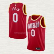 Camiseta Jalen Green NO 0 Houston Rockets Classic Rojo