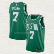 Camiseta Jaylen Brown NO 7 Boston Celtics Icon 2020-21 Verde