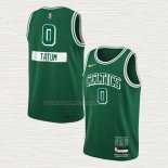 Camiseta Jayson Tatum NO 0 Boston Celtics Ciudad 2021-22 Verde