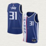 Camiseta Jordan Ford NO 31 Sacramento Kings Ciudad 2023-24 Azul