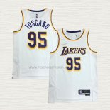 Camiseta Juan Toscano-Anderson NO 95 Los Angeles Lakers Association 2021-22 Blanco