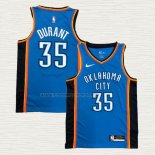 Camiseta Kevin Durant NO 35 Oklahoma City Thunder Icon Azul