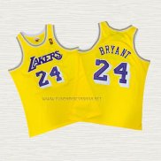 Camiseta Kobe Bryant NO 24 Los Angeles Lakers Amarillo