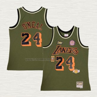 Camiseta Kobe Bryant NO 24 Los Angeles Lakers Mitchell & Ness Verde